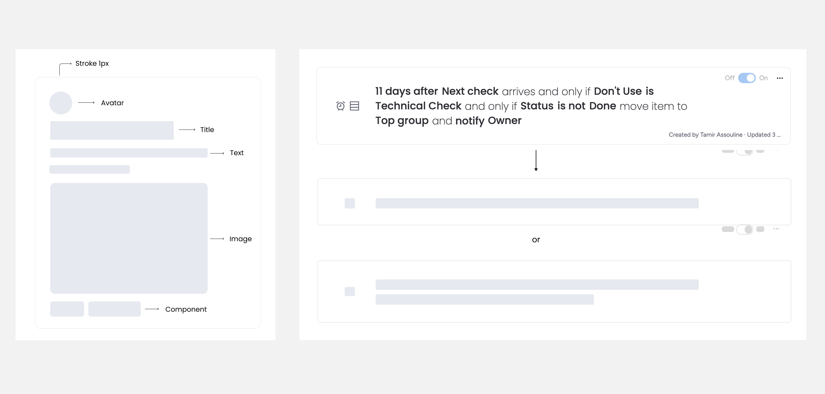 Minimal loading components with varied line lengths